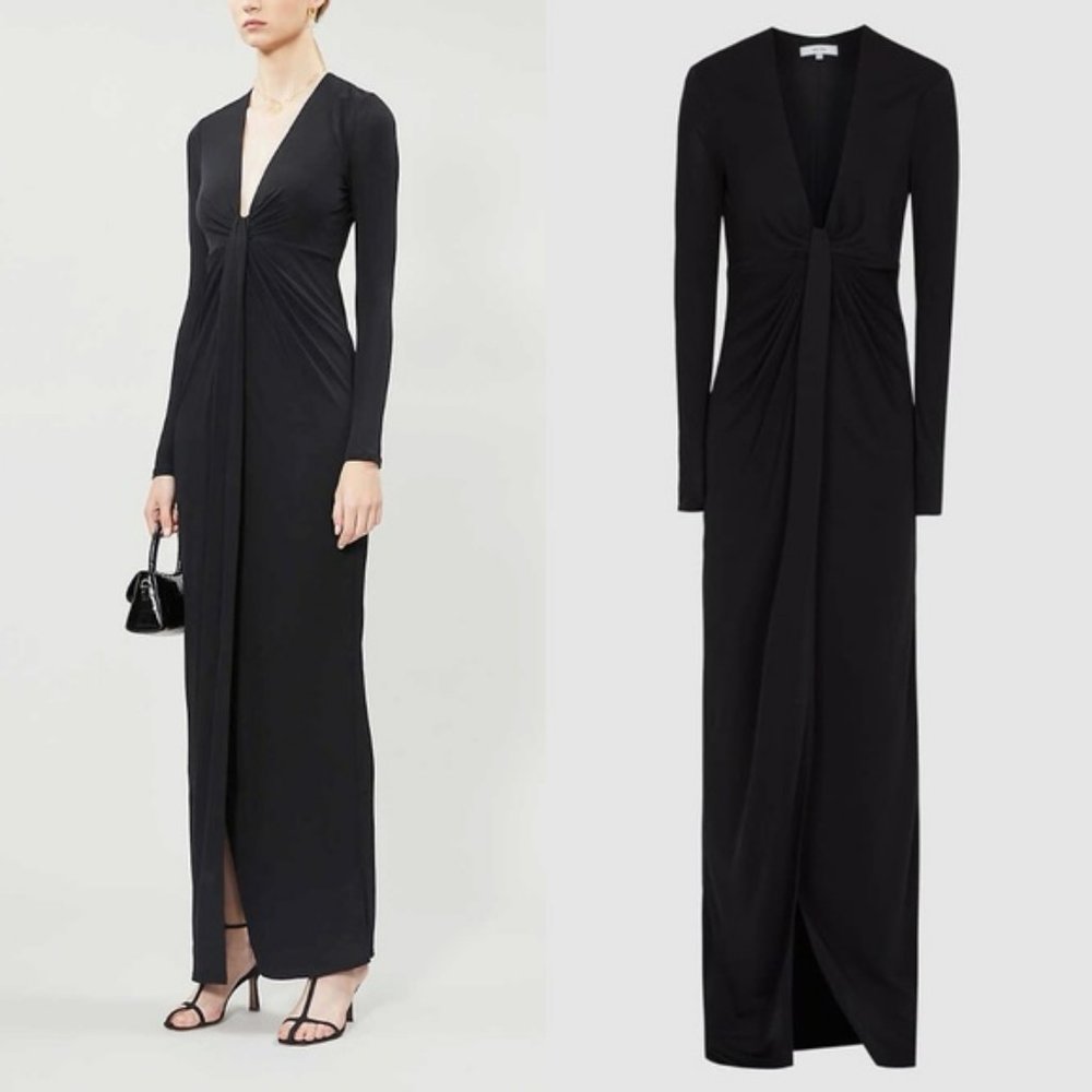NWT REISS - Harlyn Plunge Neck Evening Gown - Picture 8 of 9